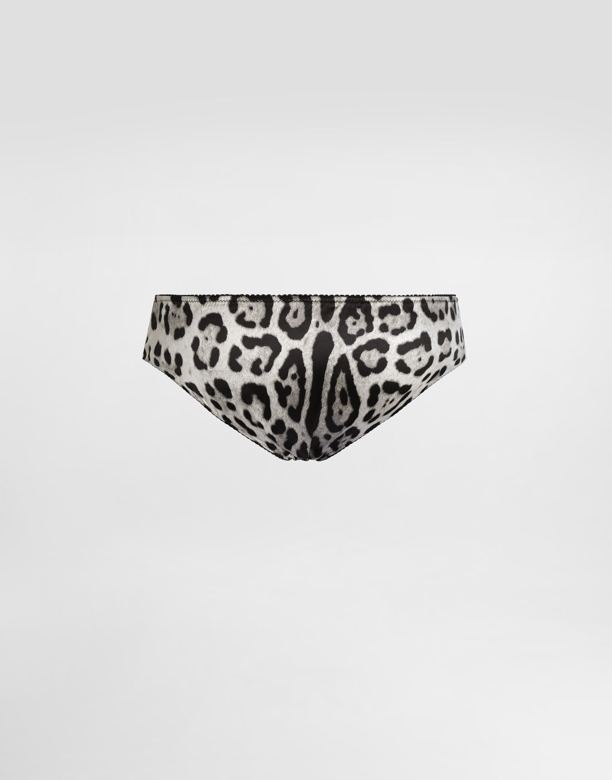 Leopard-print satin panties - 2