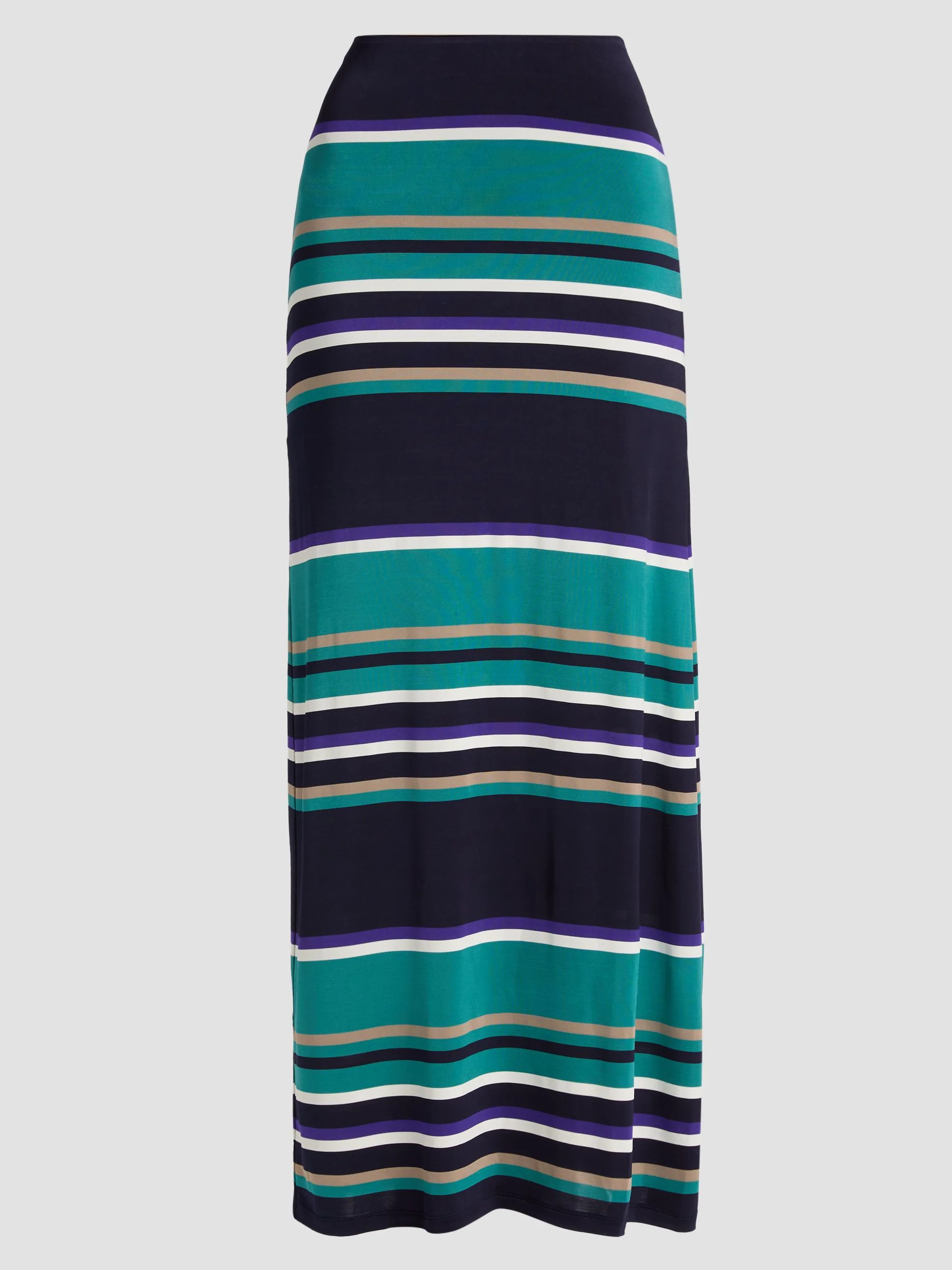 Women's Jayla Stripe Maxi Skirt - Jade Stripe Combo - 1
