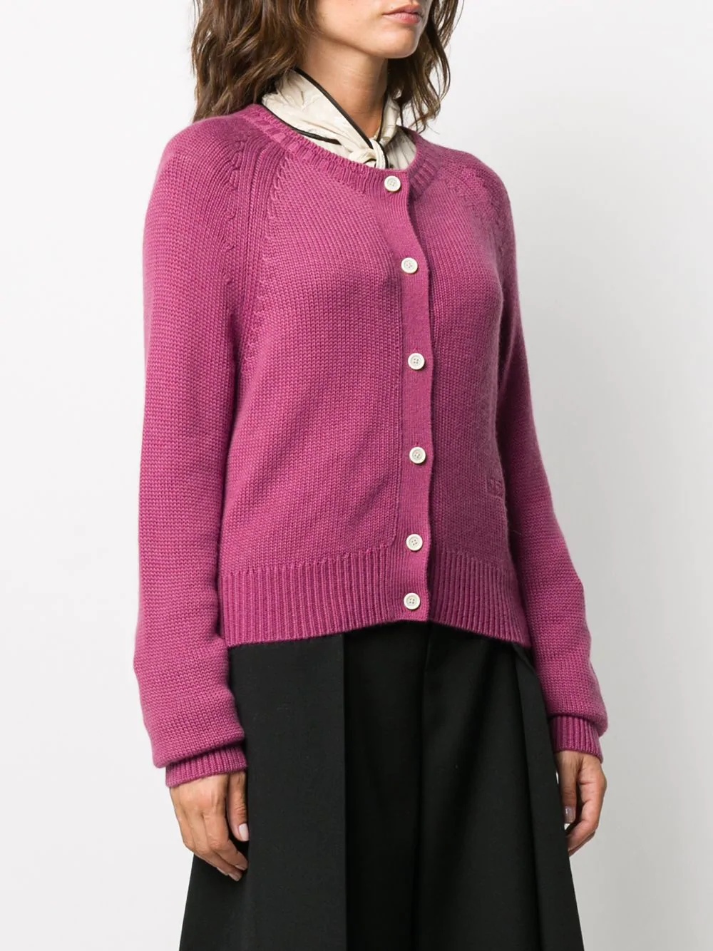 raglan-sleeved cardigan - 3