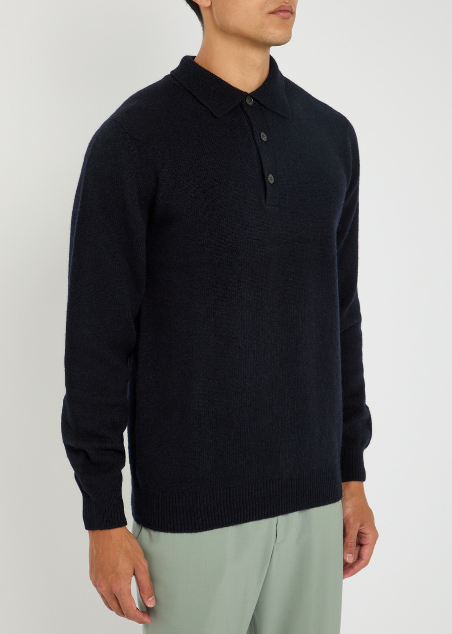 Sunspel Wool Polo Jumper - 2