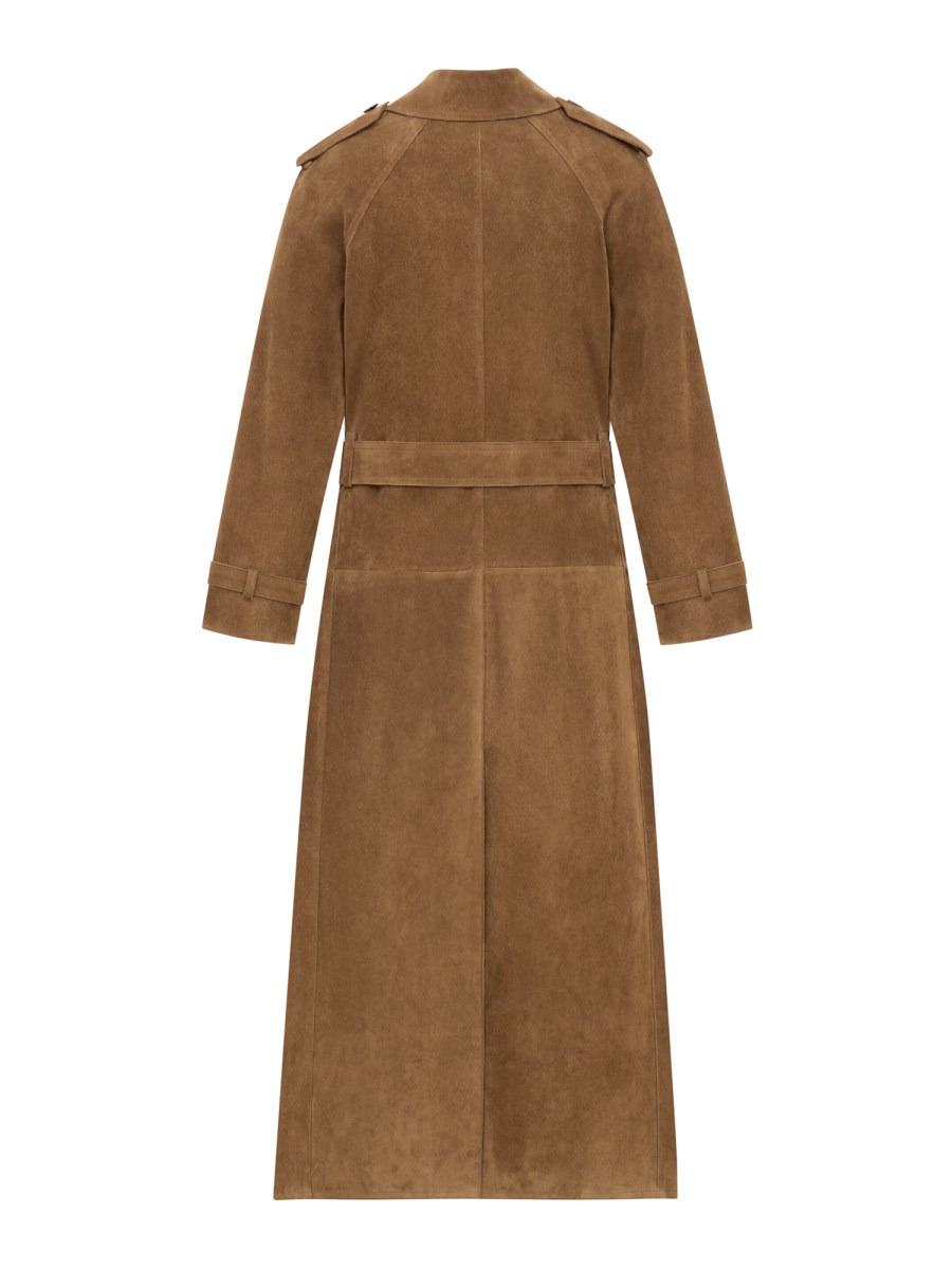 SUEDE TRENCH COAT - 2