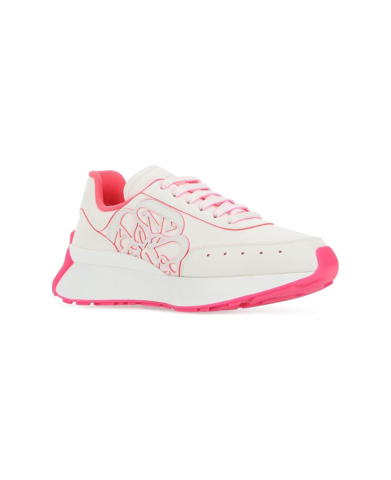 Two-tone Leather Sprint Runner Sneakers - 2