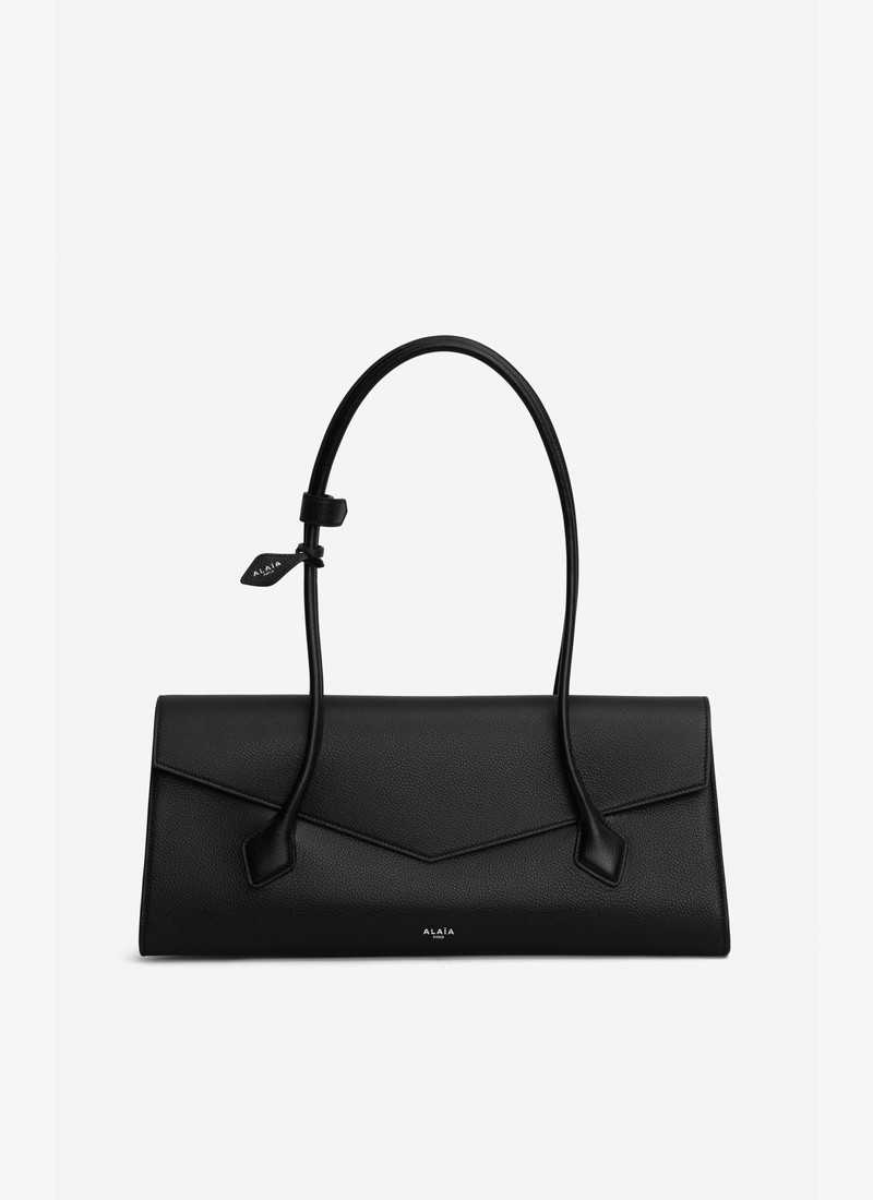 LE TECKEL FLAP TOTE BAG IN SHINY GRAINED CALFSKIN - 1