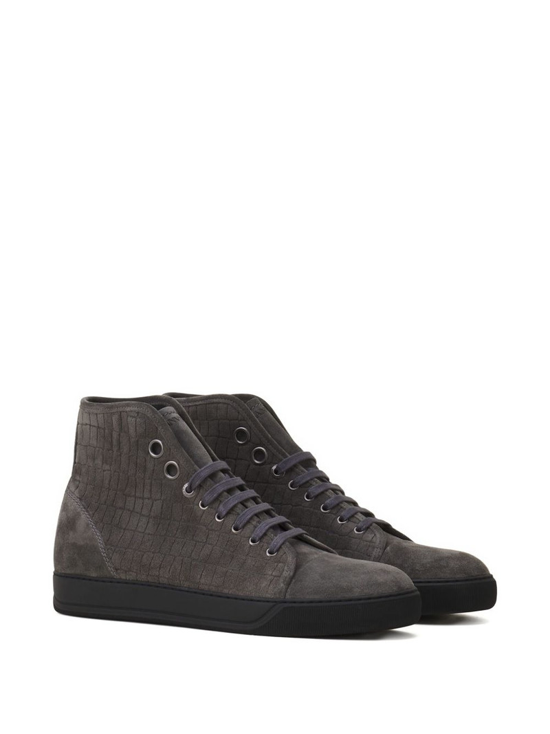 Lanvin Textured high-top sneakers outlook