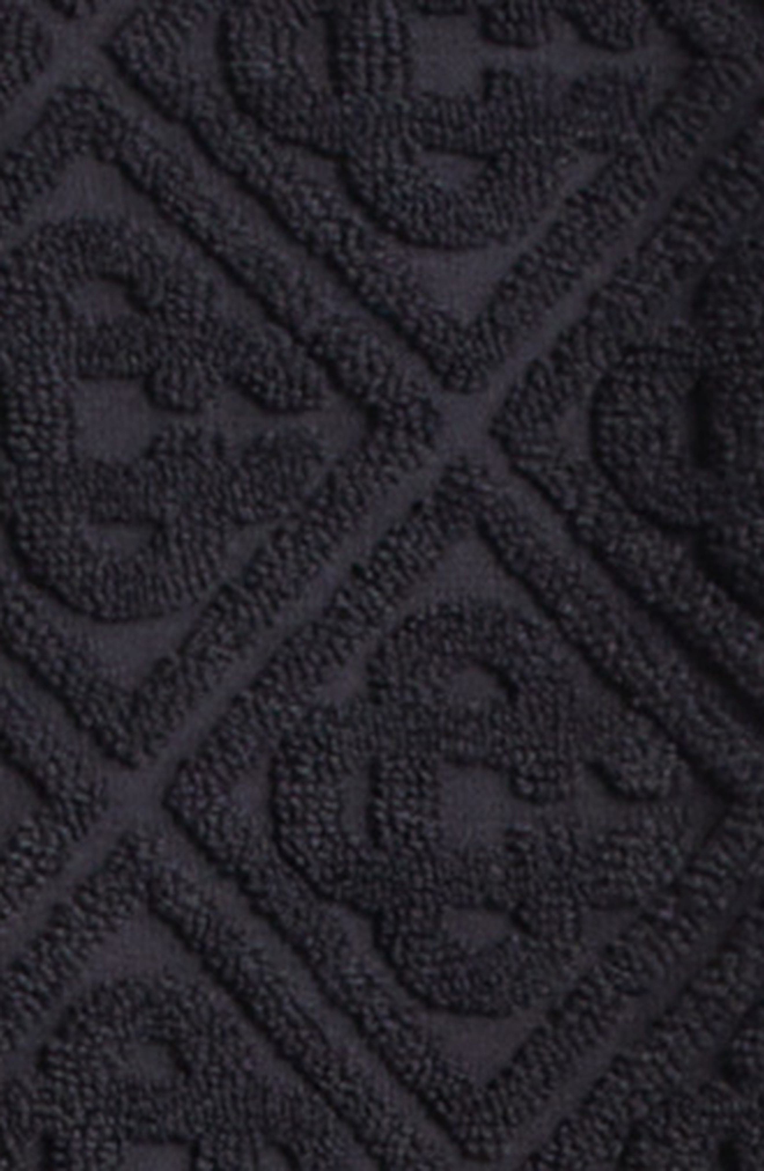 Casablanca Monogram Jacquard Terry Cloth Camp Shirt in Black at Nordstrom - 6