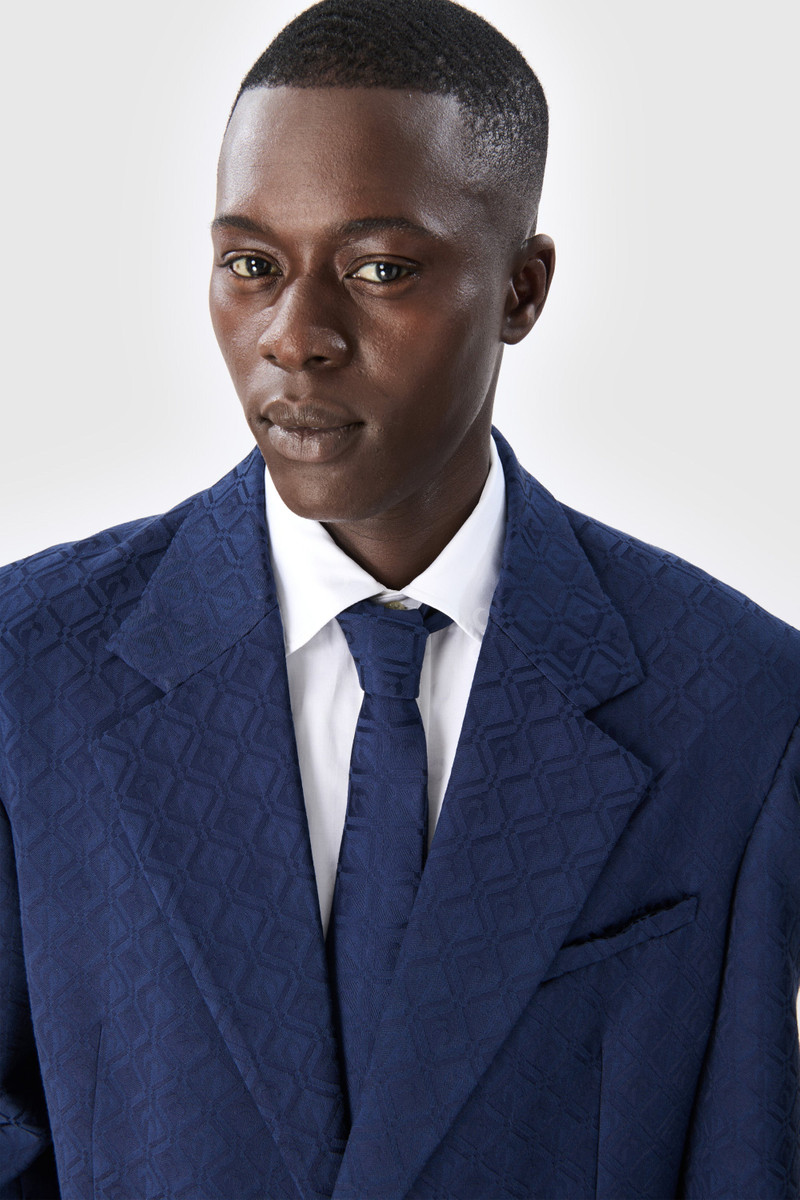 Moon Diamond Jacquard Tailoring Boxy Suit Jacket 4