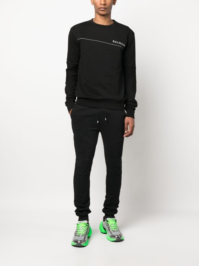 Balmain logo-print sweatshirt outlook