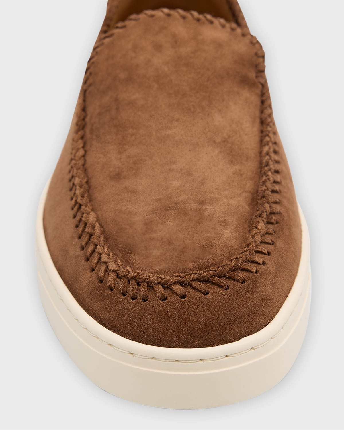 Men's Suede Sneaker-Sole Loafers - 6