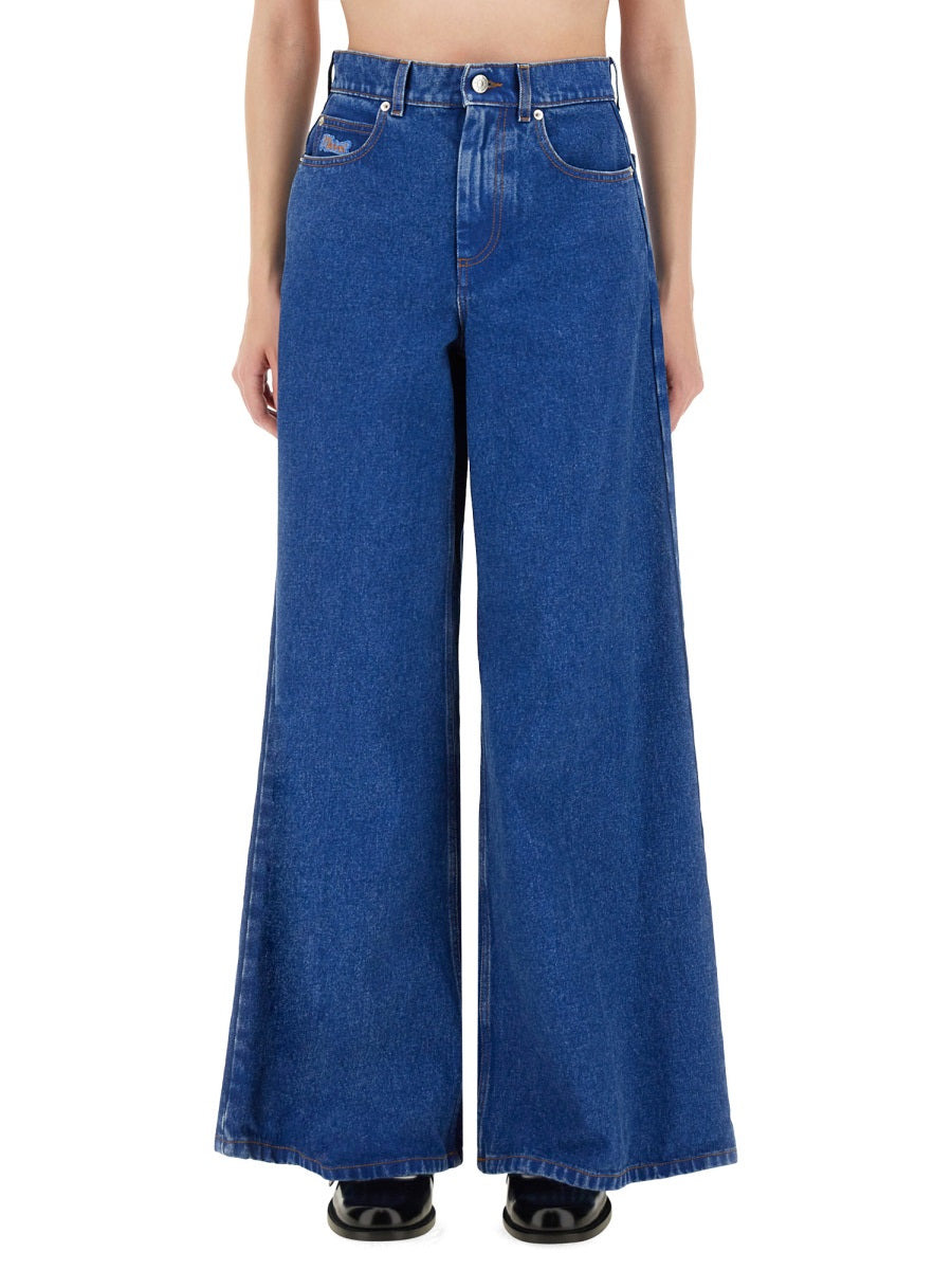 【size28】MARNI マルニ WIDE FLARE DENIM MARNI マルニ カットオフ ワイドフレアデニムジーンズ