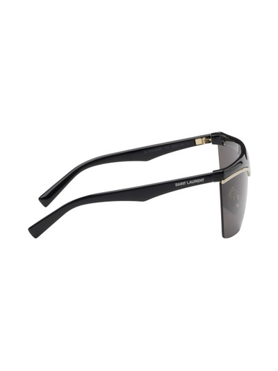 SAINT LAURENT Black SL 614 Mask Sunglasses outlook