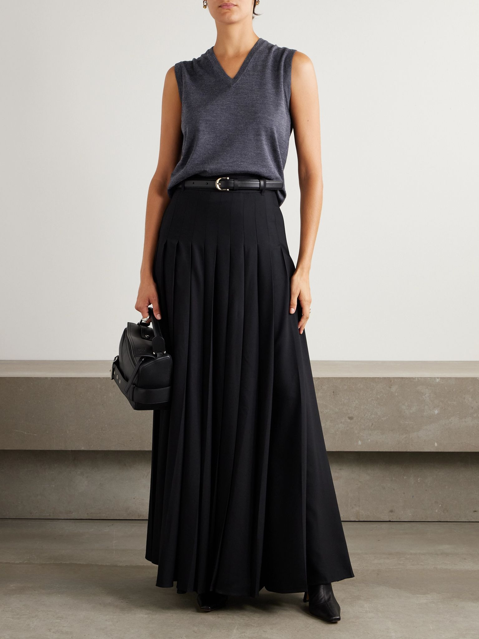 Wool vest Navy - 2