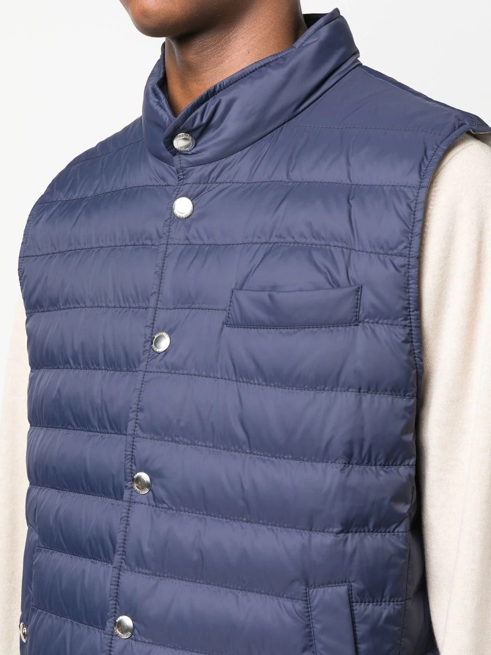 button-up padded gilet - 5