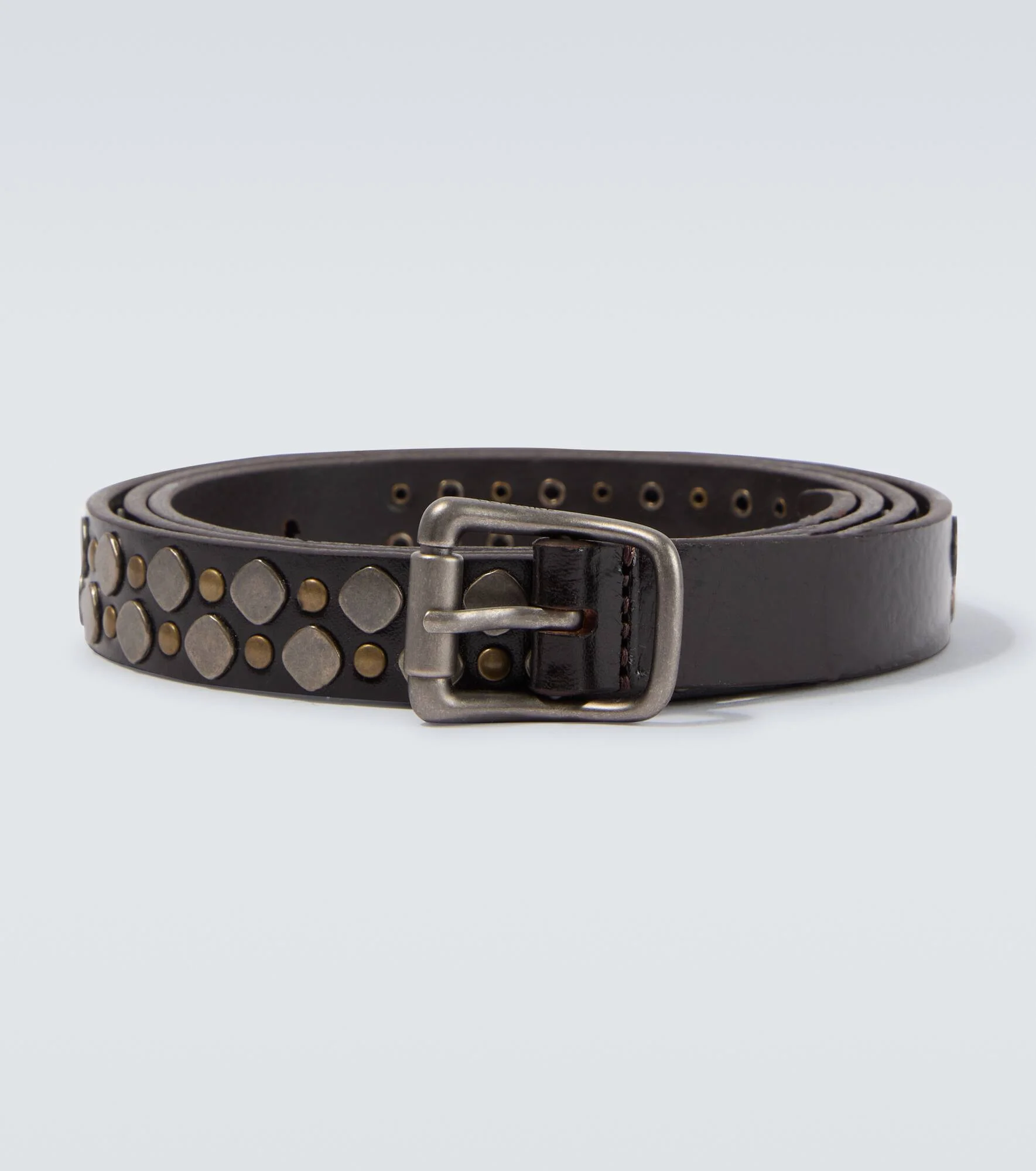 Studded leather belt - 1