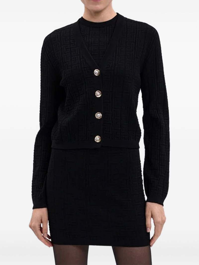 Balmain V-neck buttoned cardigan outlook