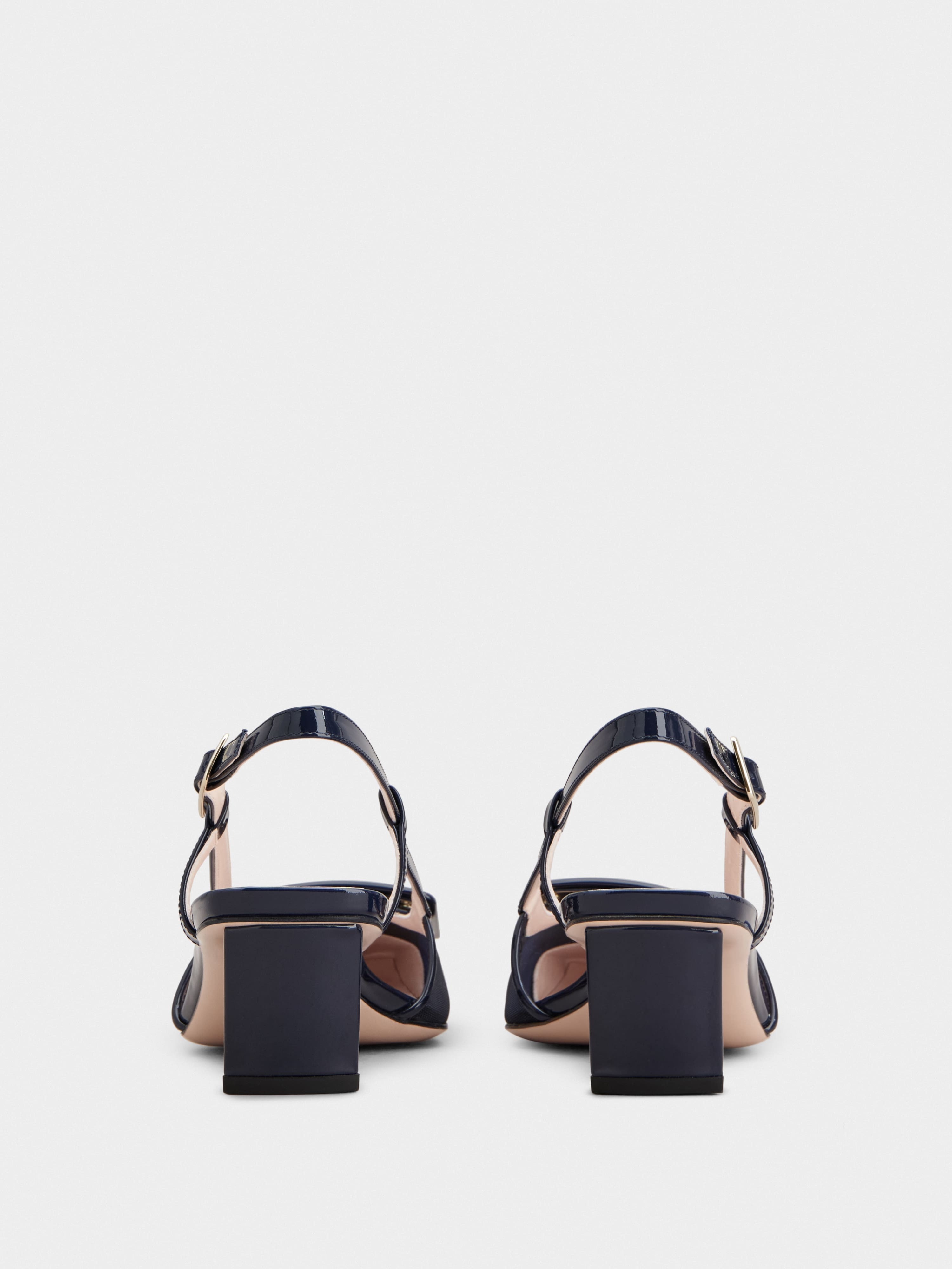 Belle Vivier Slingback Pumps in patent leather - 5