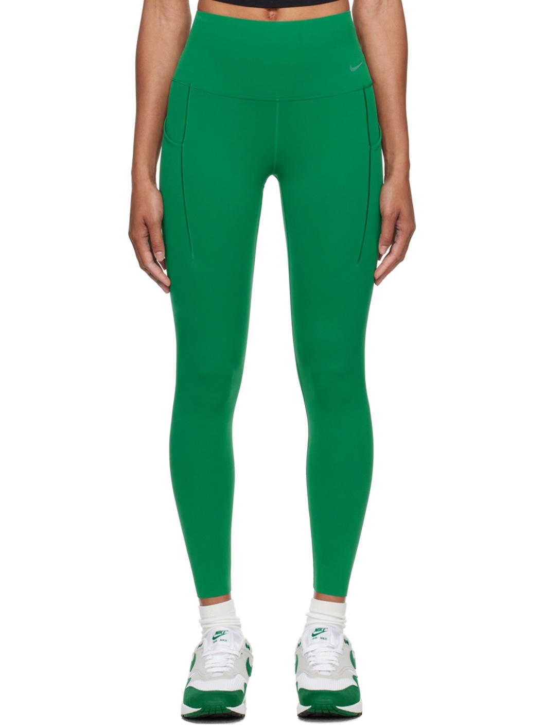 Green High-Rise Leggings - 1