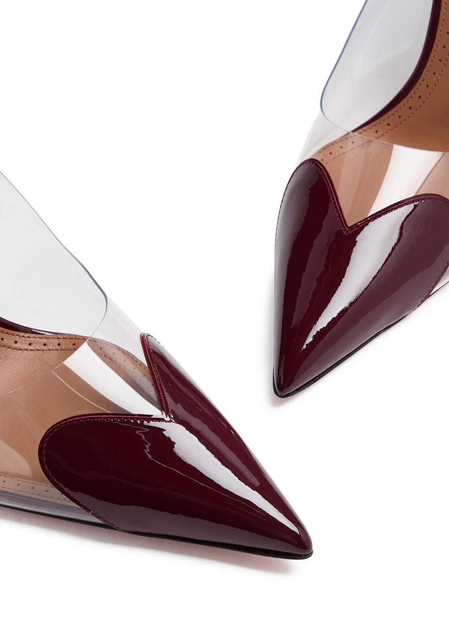 Alaïa Coeur 100 Patent Leather Slingback Pumps - 3
