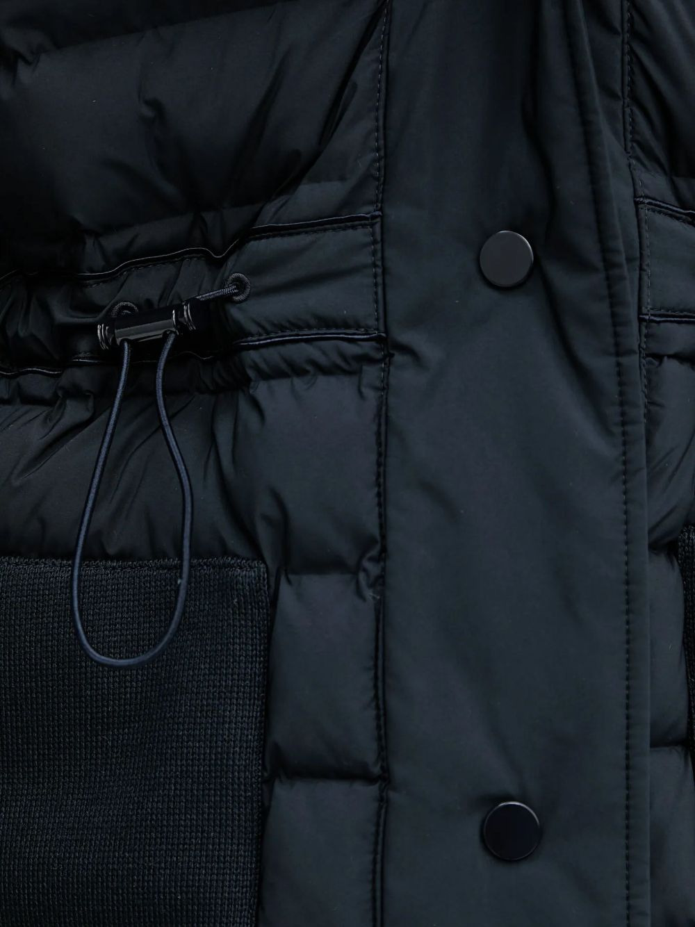 quilted drawstring-waist puffer jacket - 5