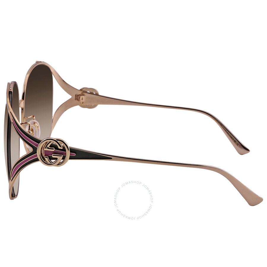 Gucci Brown Gradient Oversized Ladies Sunglasses GG0225S 007 63 - 4