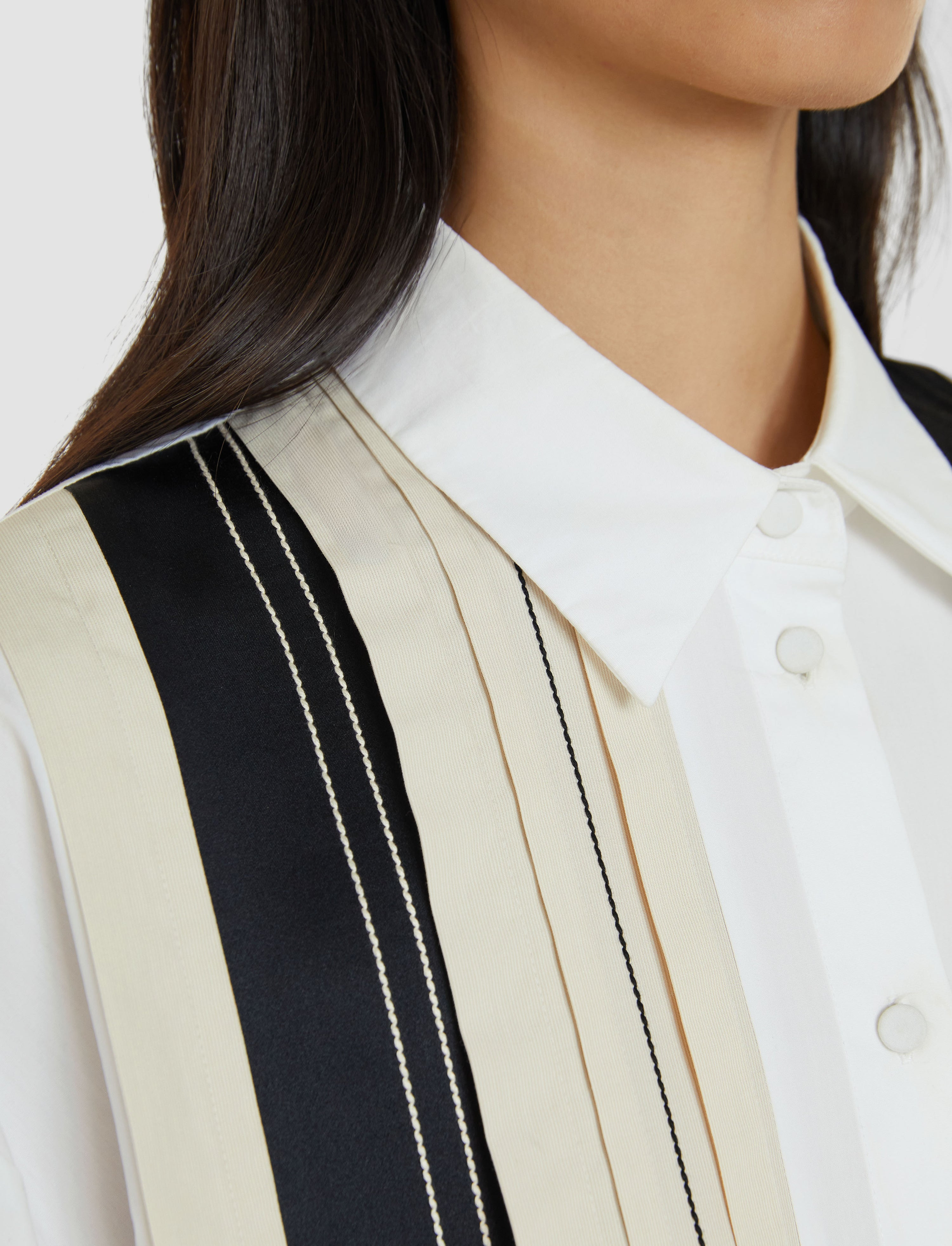 Bacar Poplin Colour Block Shirt - 5