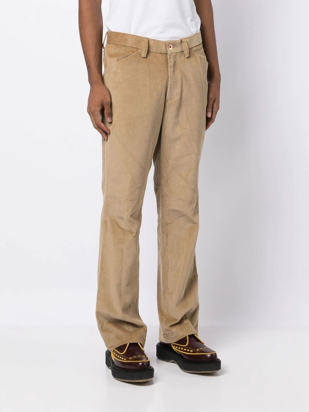 straight-leg corduroy trousers - 3