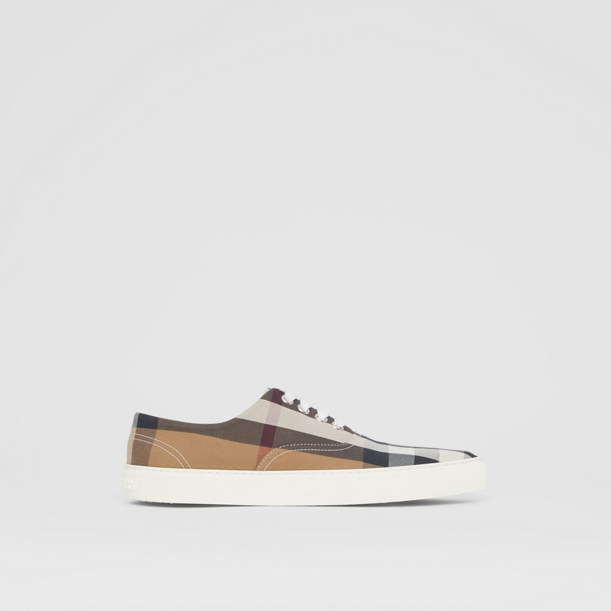 Bio-based Sole Check Cotton Point-toe Sneakers - 2