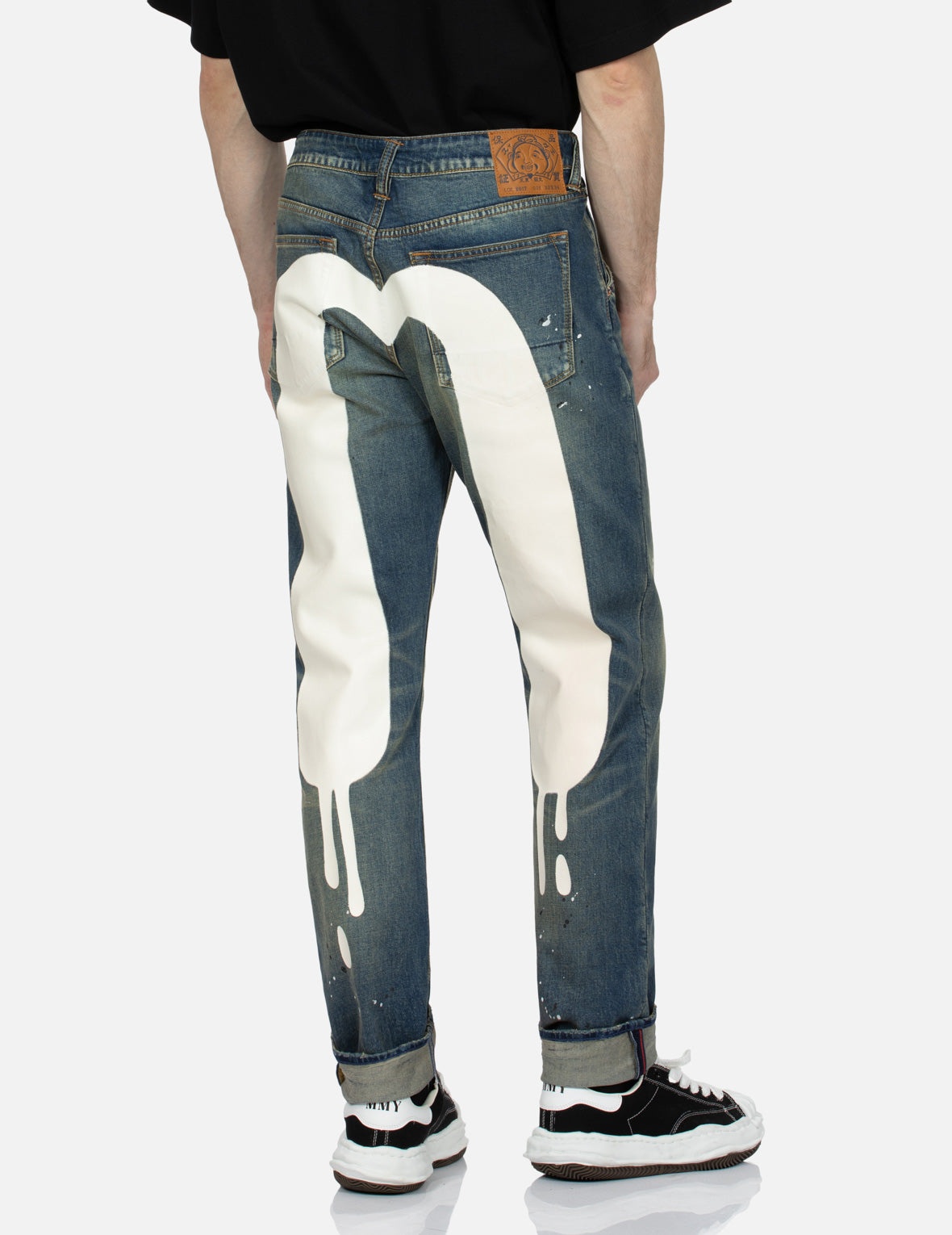 Graffiti Daicock Print Carrot Fit Jeans #2017 - 7