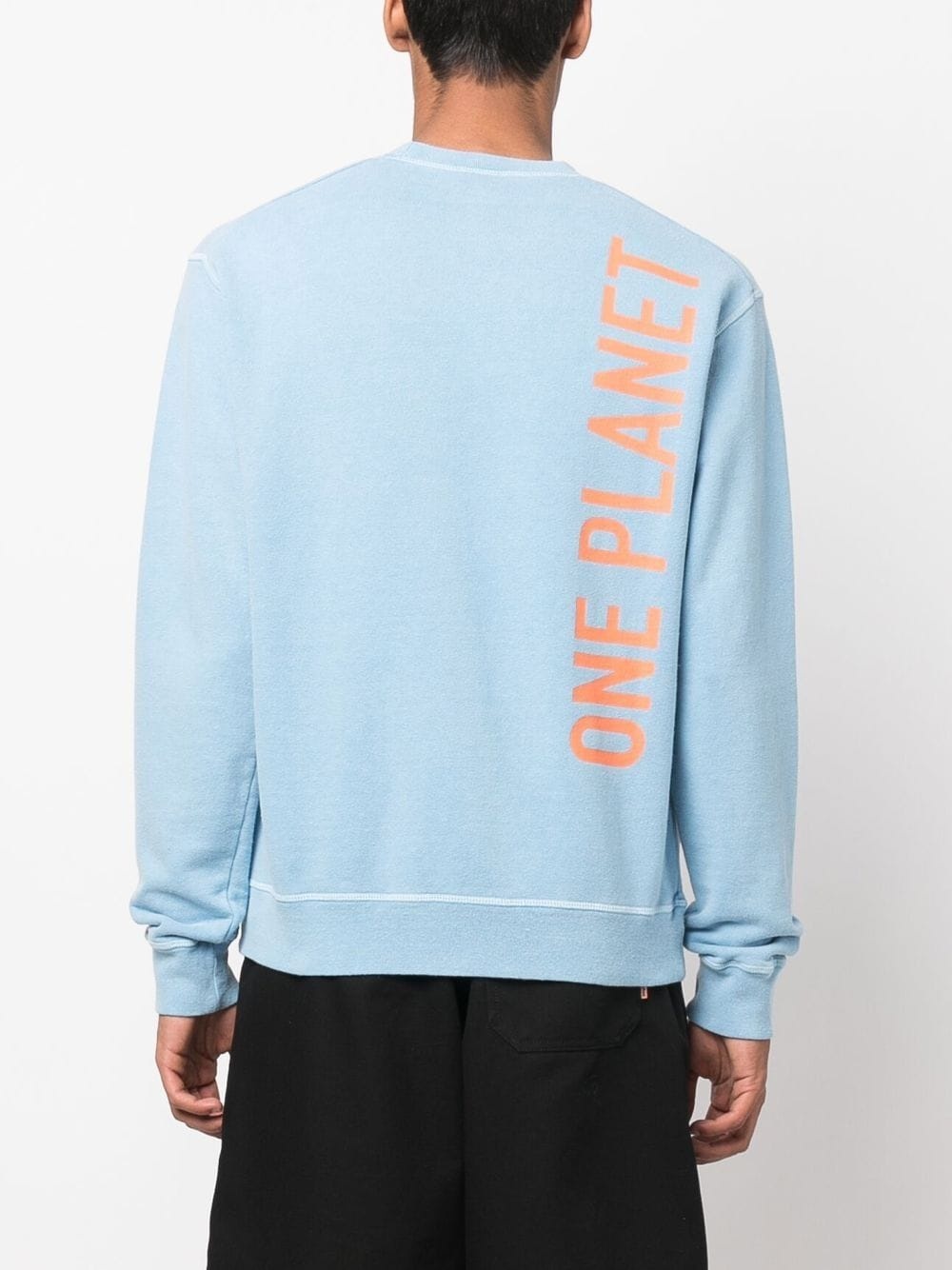 slogan-print long-sleeved sweatshirt - 4