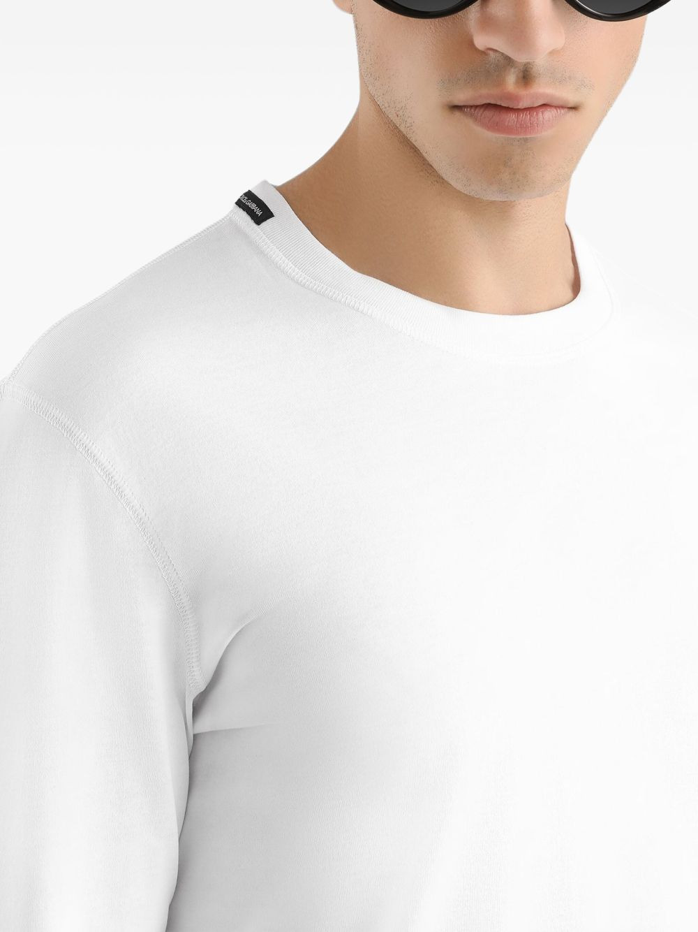 long-sleeve cotton T-shirt - 5