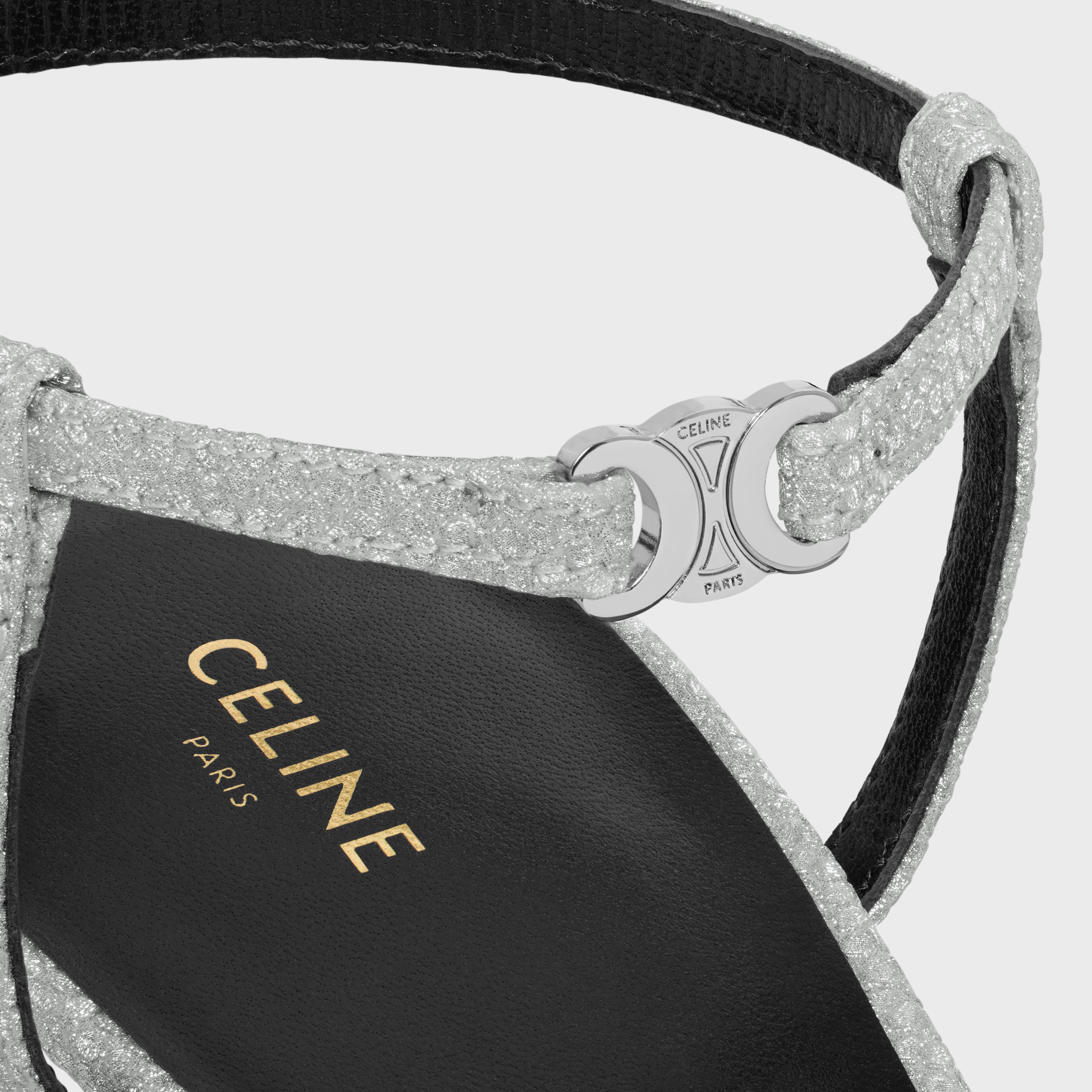 サンダル・ミュール CELINE | CELINE KITTEN WITH STRAP TRIOMPHE 347874441C.36AG CELINE CELINE KITTEN WITH STRAP TRIOMPHE in FANTASY