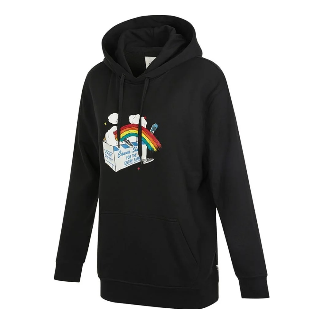 (WMNS) Vans AP Mellifluus Po Hoodie 'Black White' VN0A5F69BLK - 1