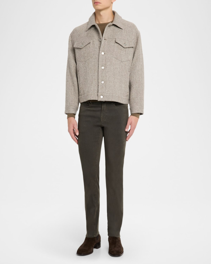 FRAME Men's Wool Tweed Trucker Jacket outlook