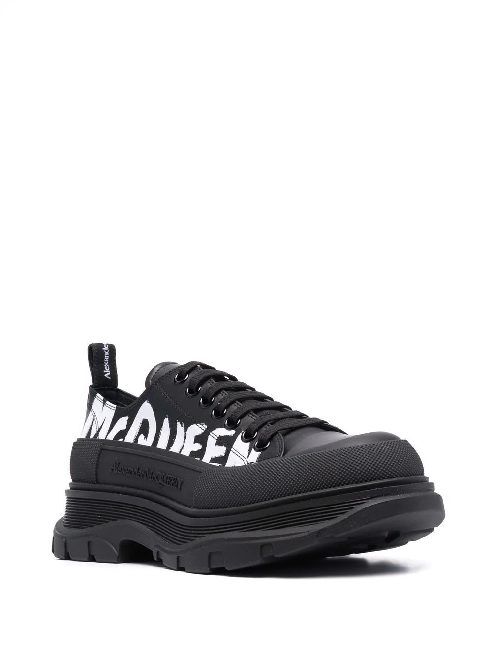 logo-print low-top sneakers - 2