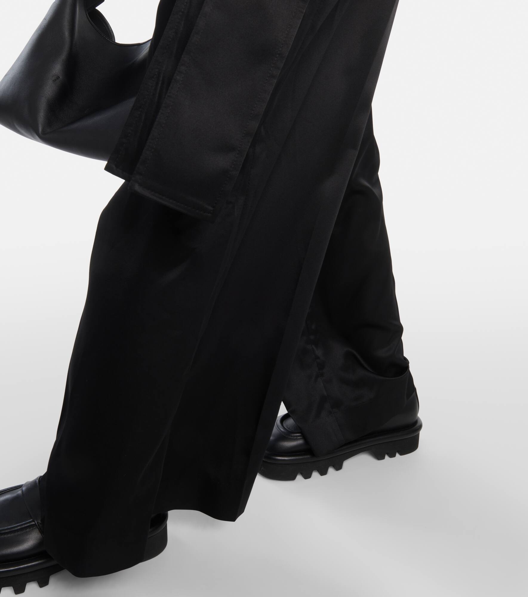 Twill wide-leg pants - 5
