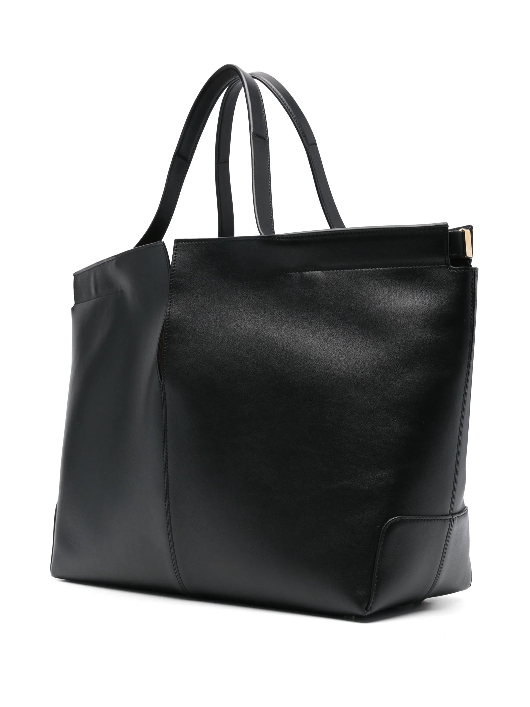 Medium Leather Tote Bag - 3