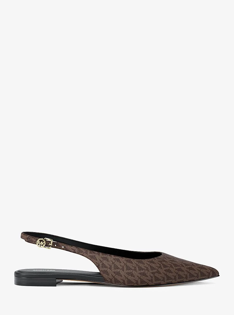 Amali Signature Logo Slingback Flat - 1