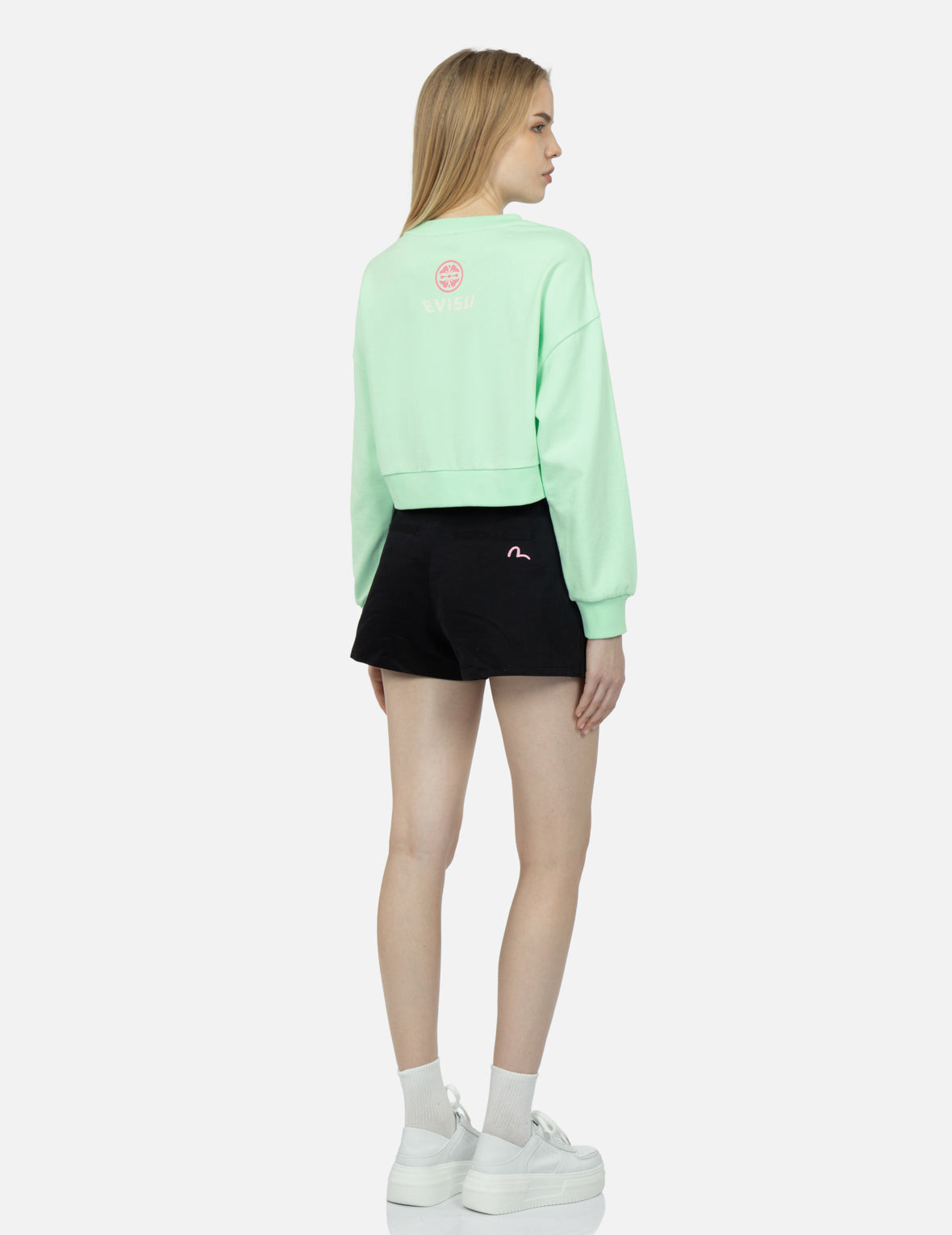 SEAGULL EMBROIDERY WOVEN SKORT - 3