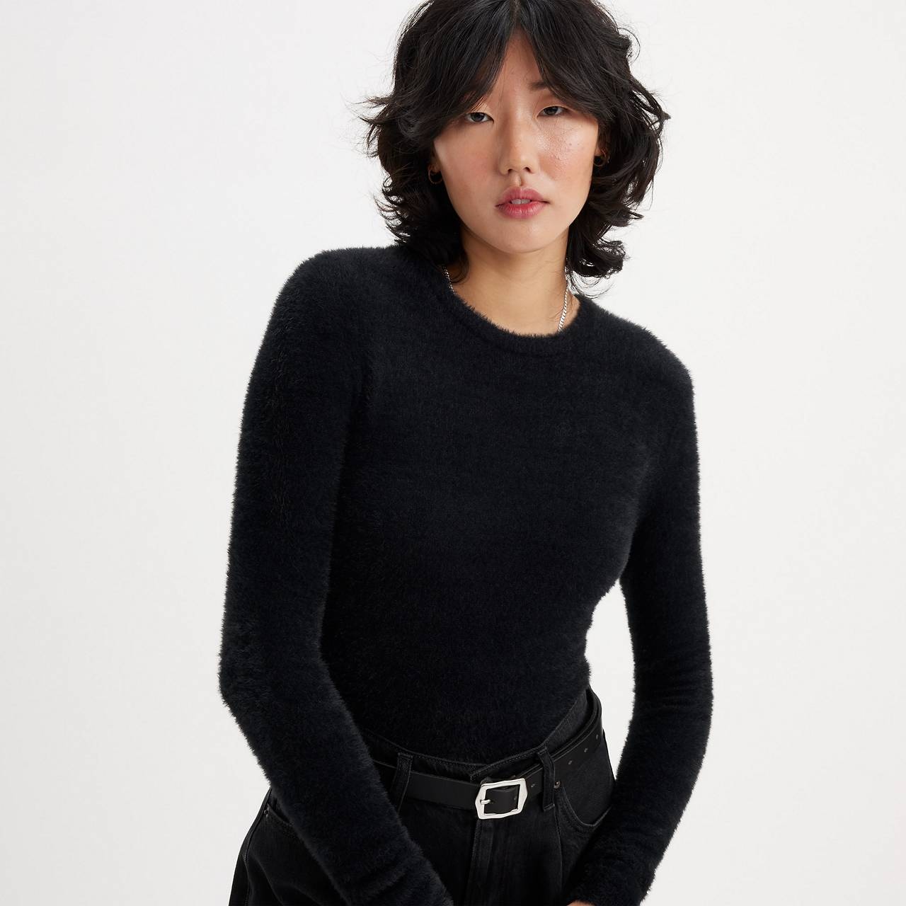PEARL FUZZY SWEATER - 5