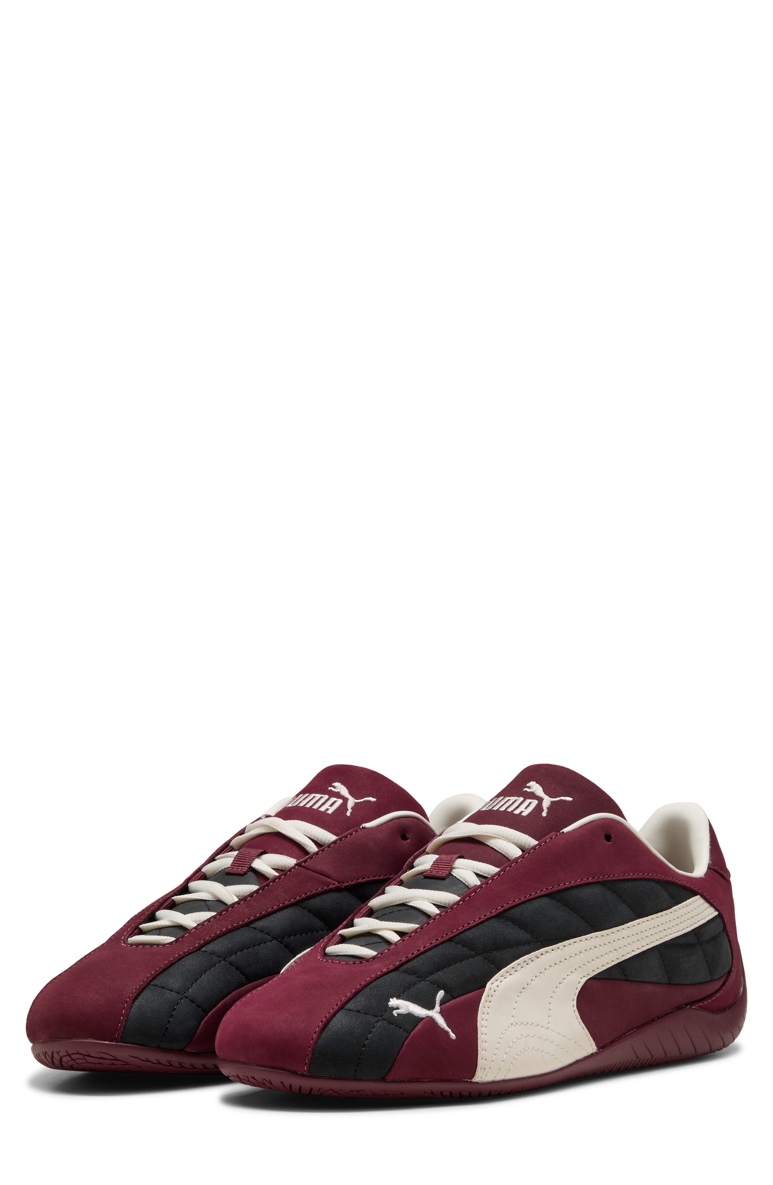 PUMA Speedcat Plus Quilted Sneaker in Ruby Shimmer/Warm White at Nordstrom - 7