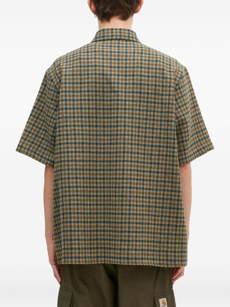 checked short-sleeve shirt 4