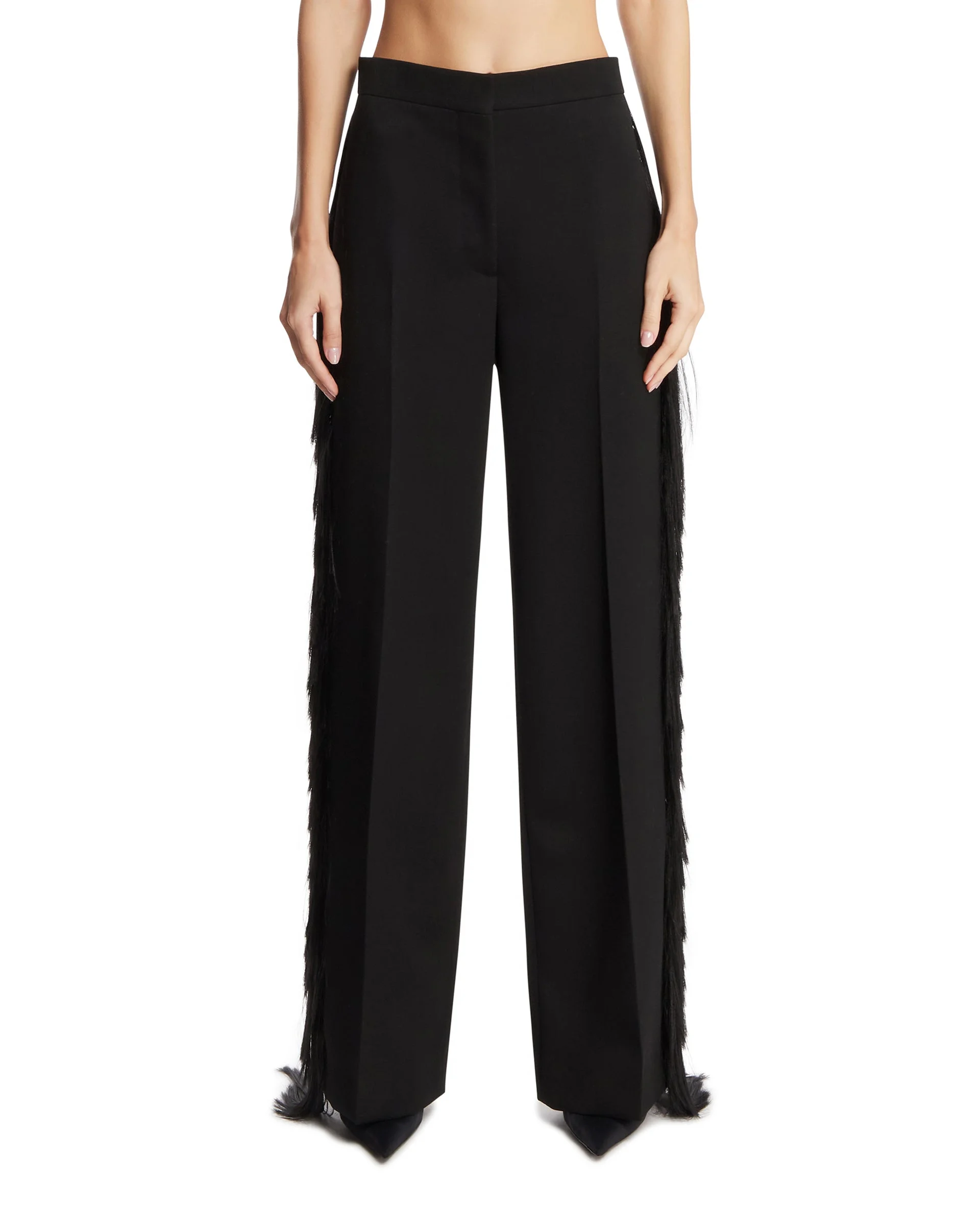 Black Luella Wool Trousers - 1