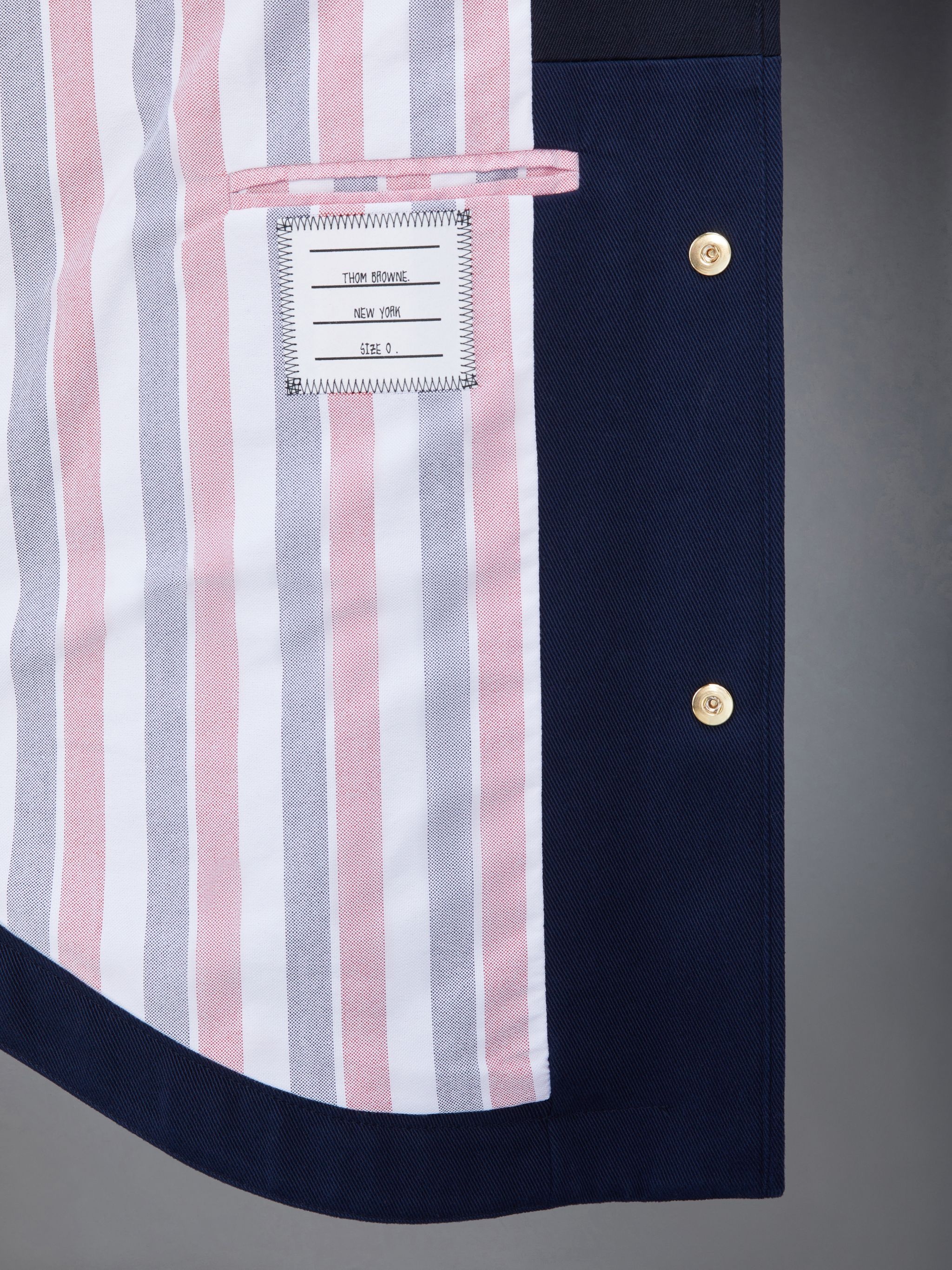 two-tone cotton-gabardine jacket - 6