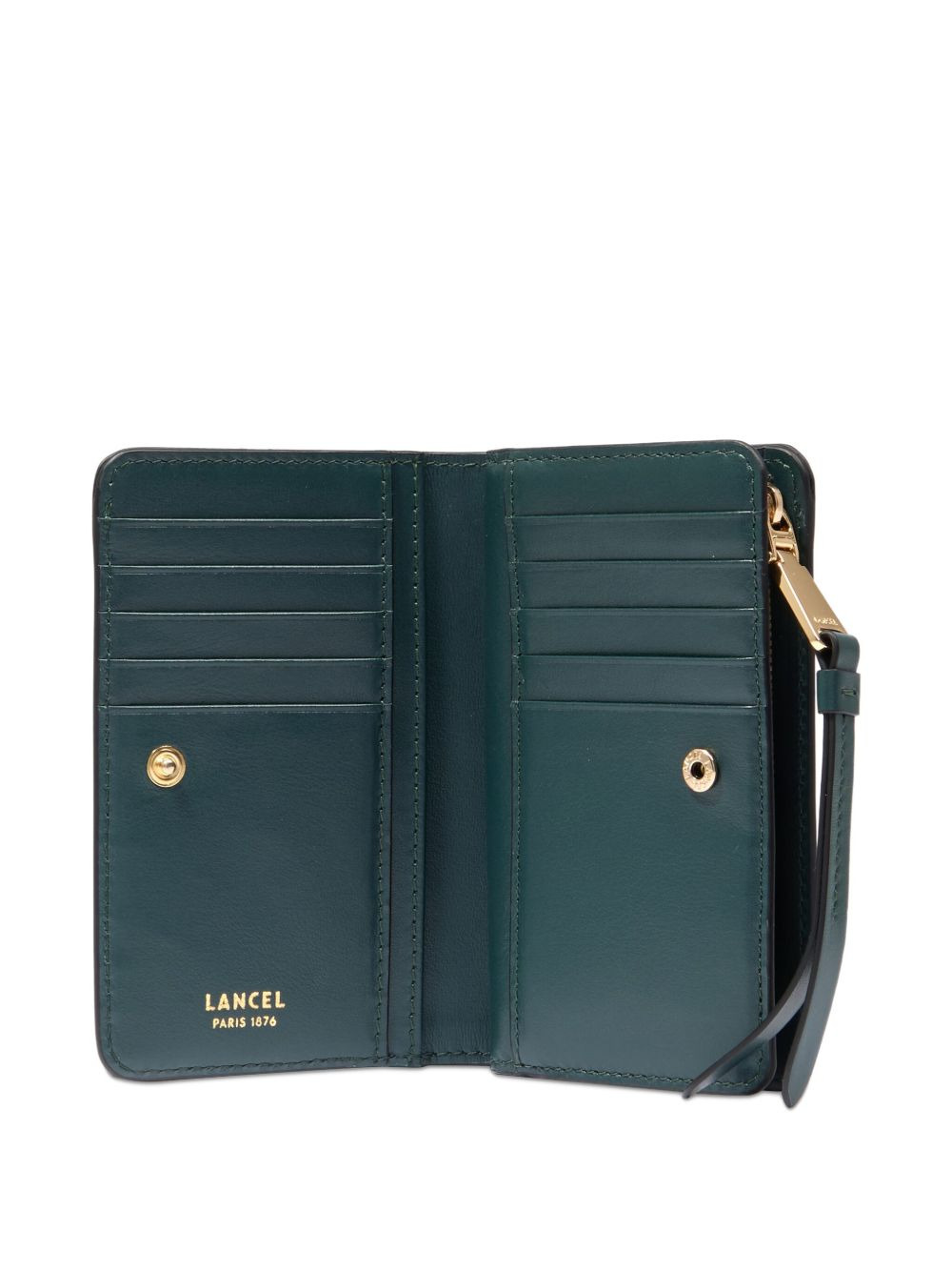zip-fastening bi-fold wallet - 5