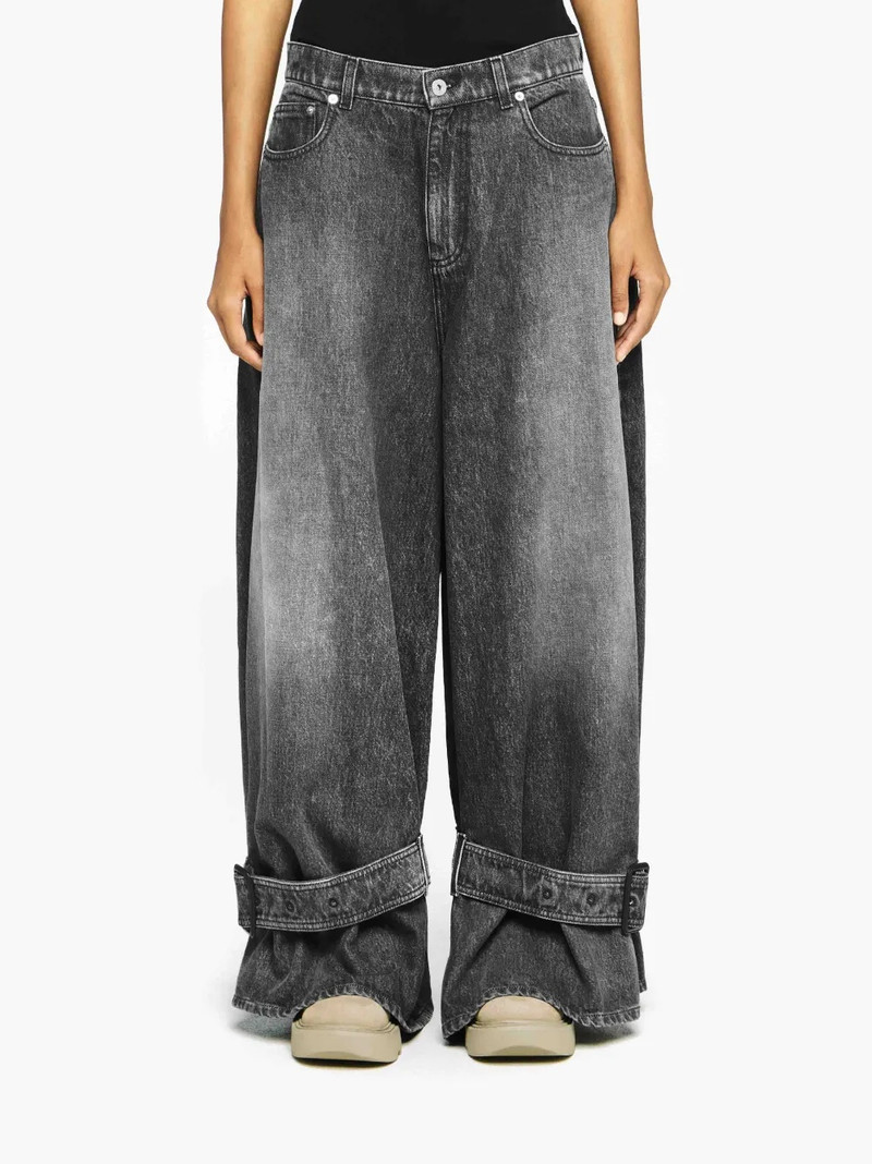 JW Anderson BUCKLED CUFF DENIM JEANS outlook