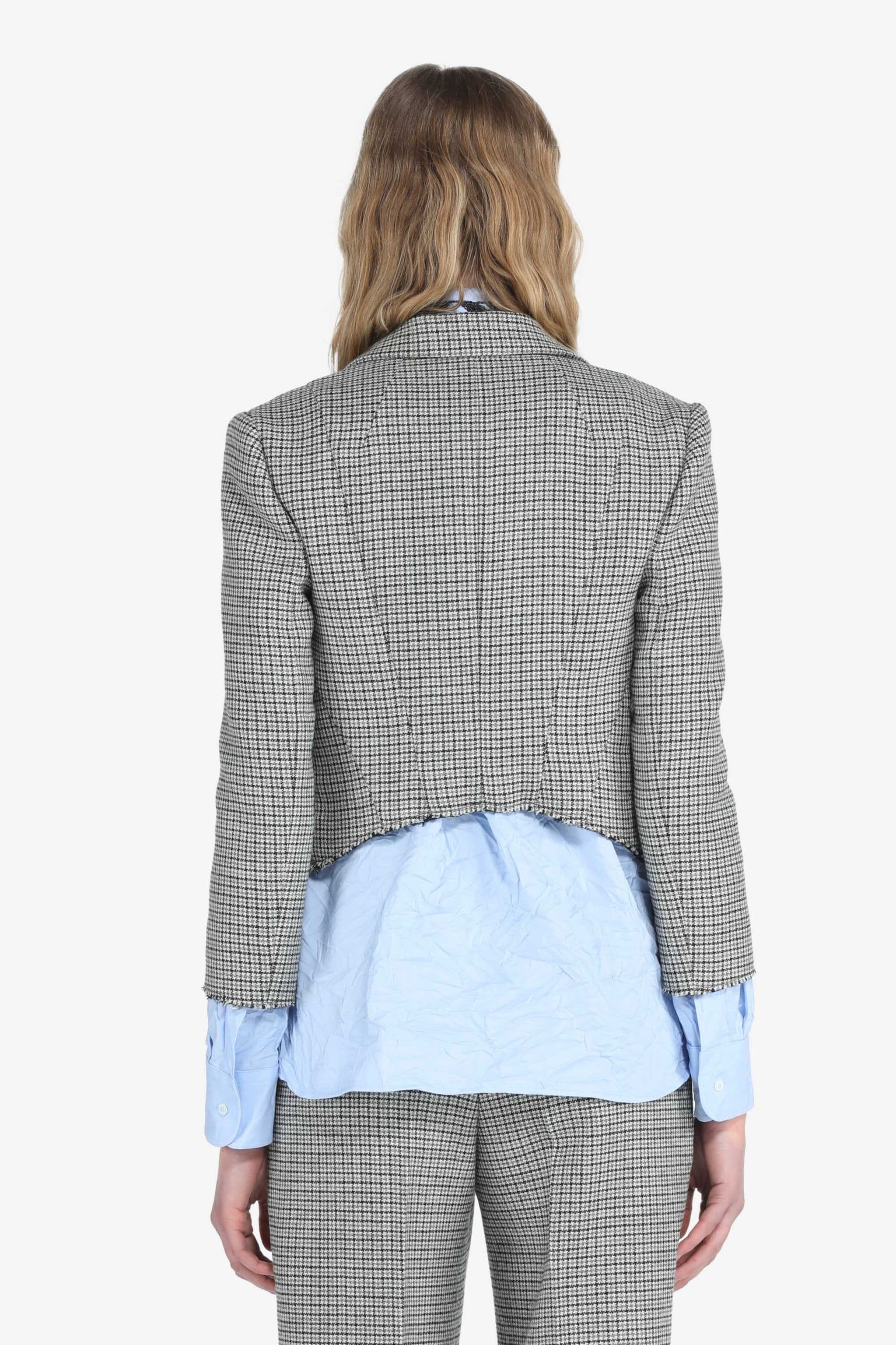 CHECKED TAILORED JACKET - 2