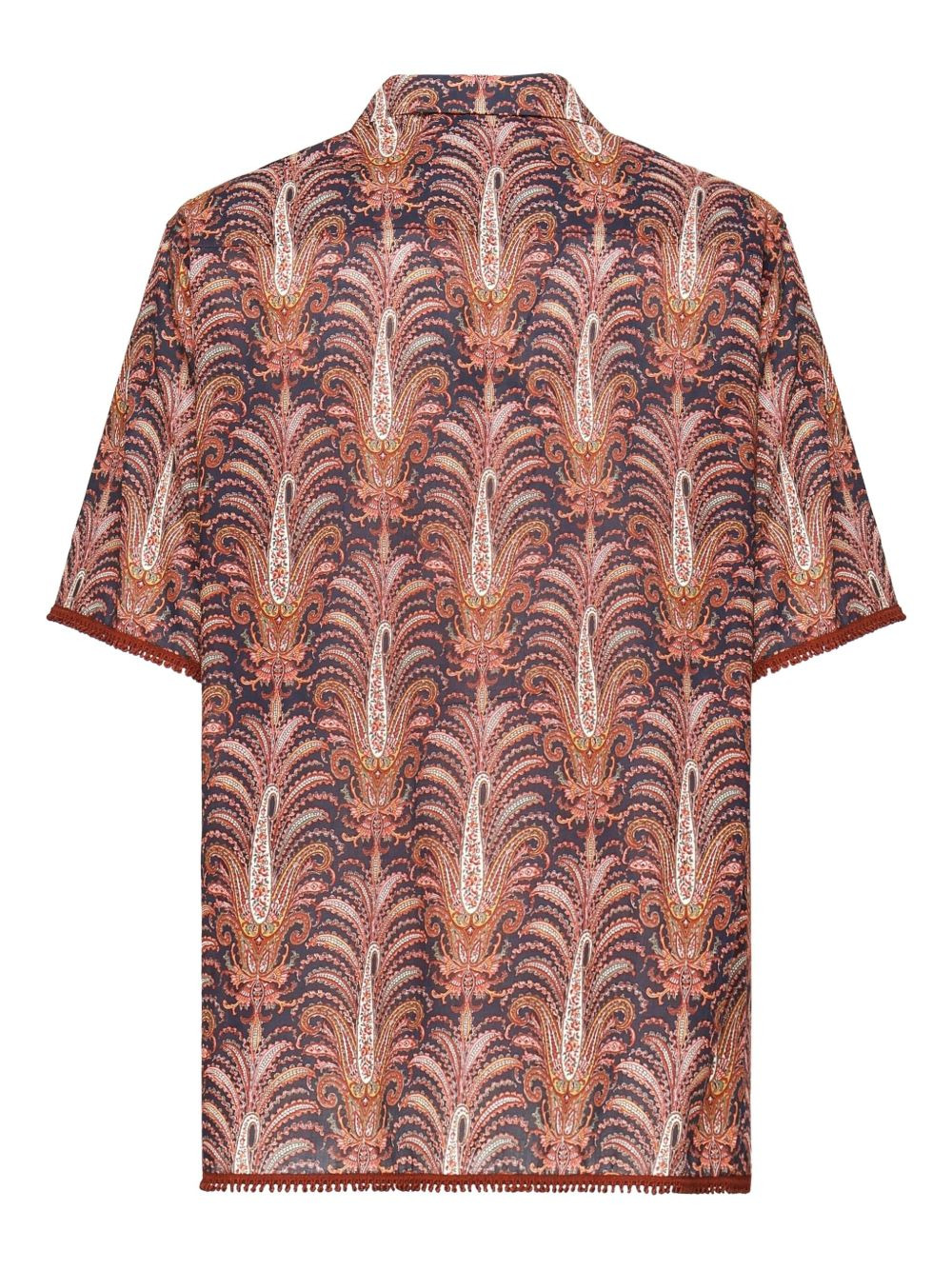 Voyage Imaginaire-print bowling shirt - 2