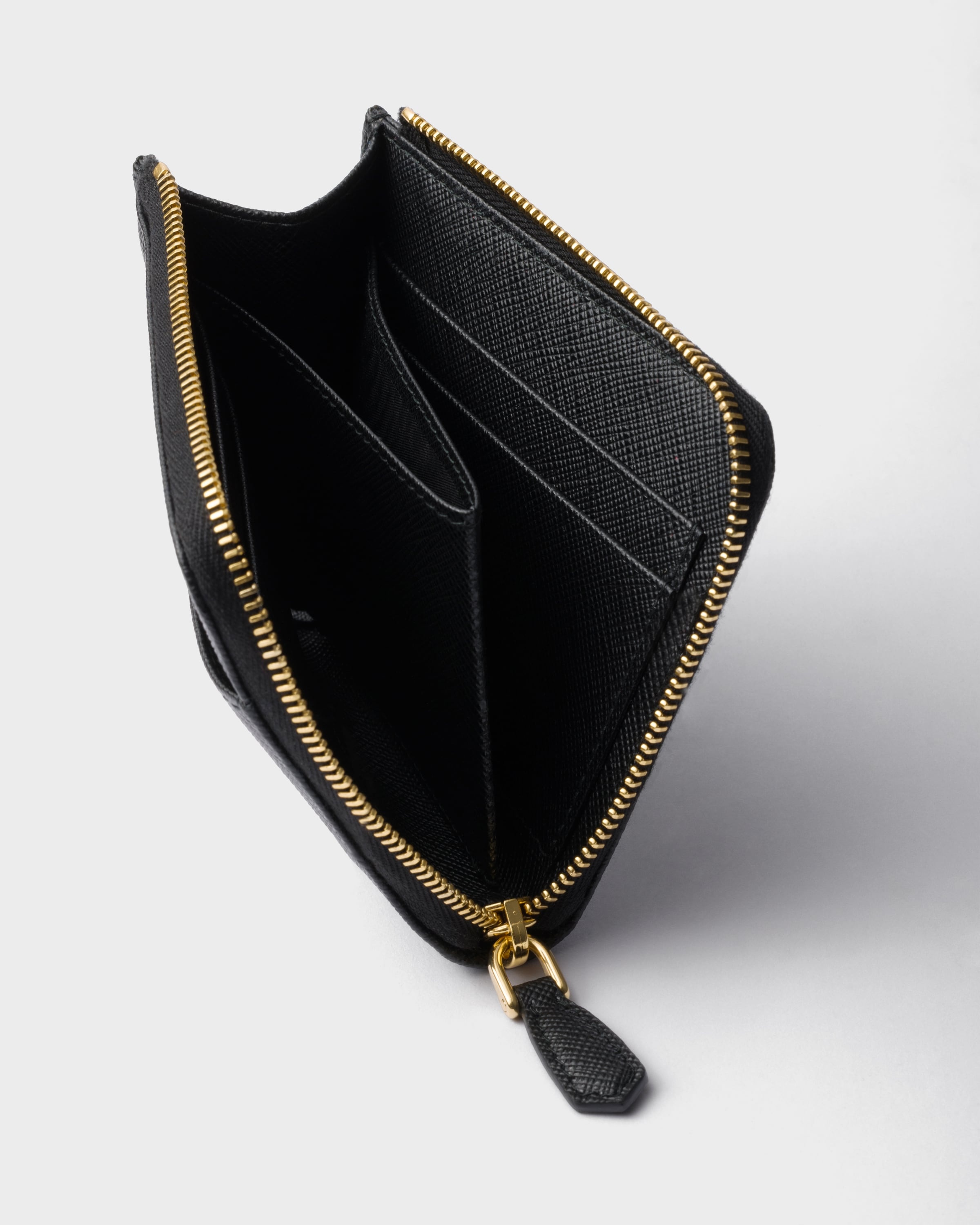 Small Saffiano leather zipper wallet - 2