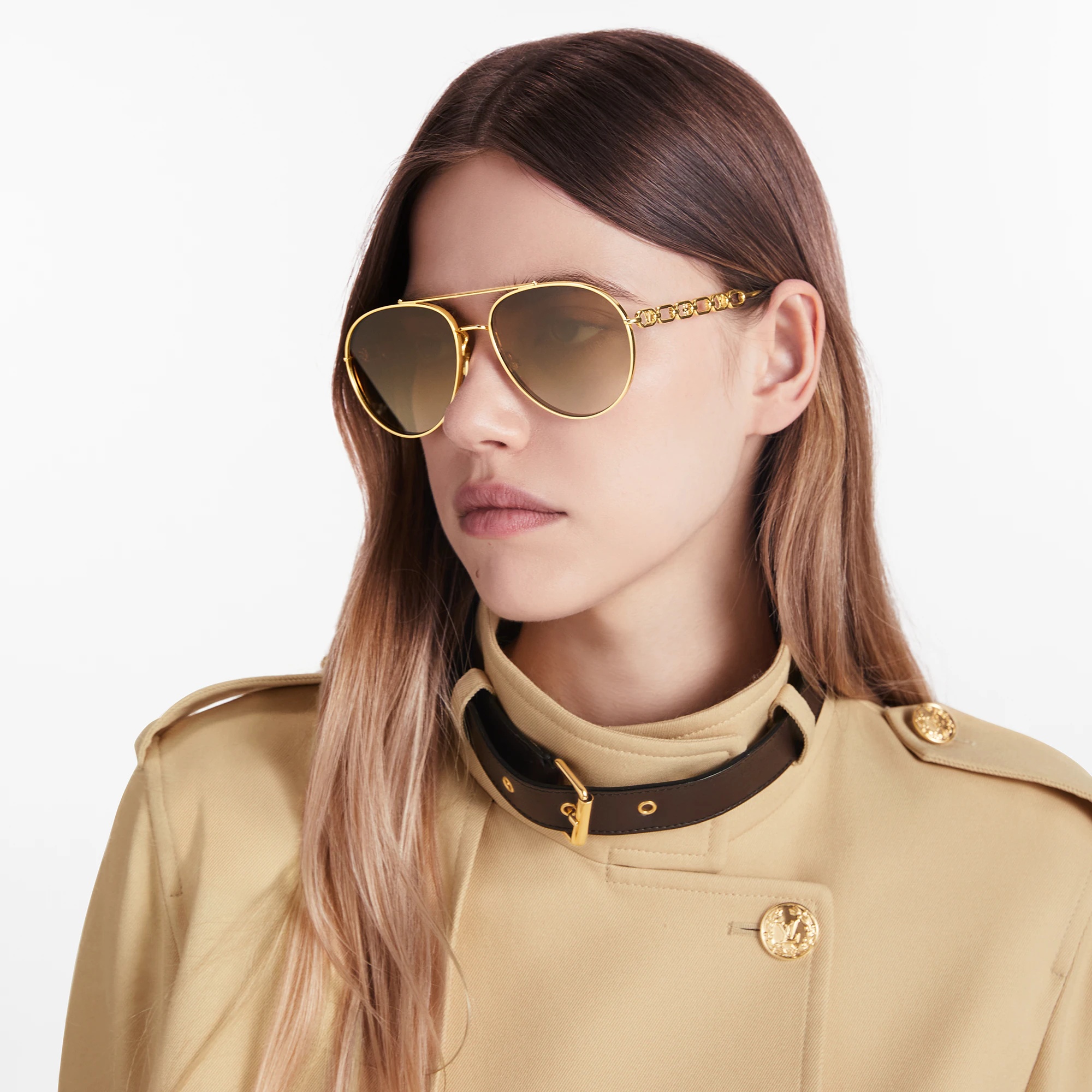 My LV Chain Pilot Sunglasses - 8