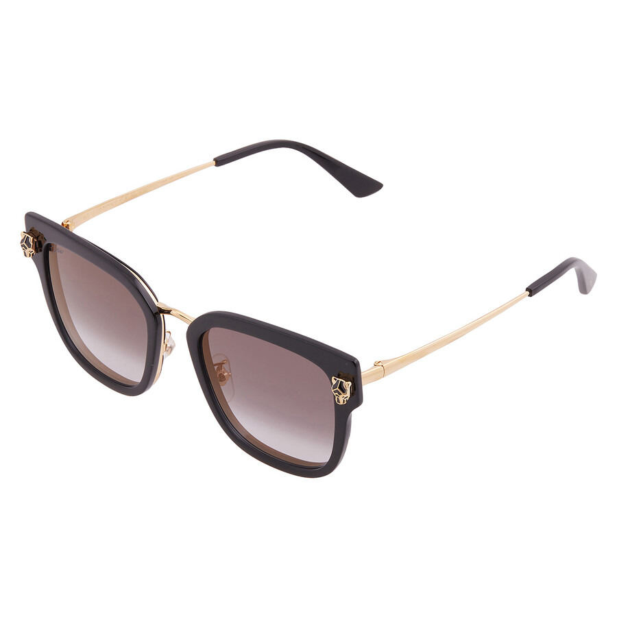 Cartier Panthere de Cartier Grey Multi Treatment Square Ladies Sunglasses CT0509SA 001 55 - 3
