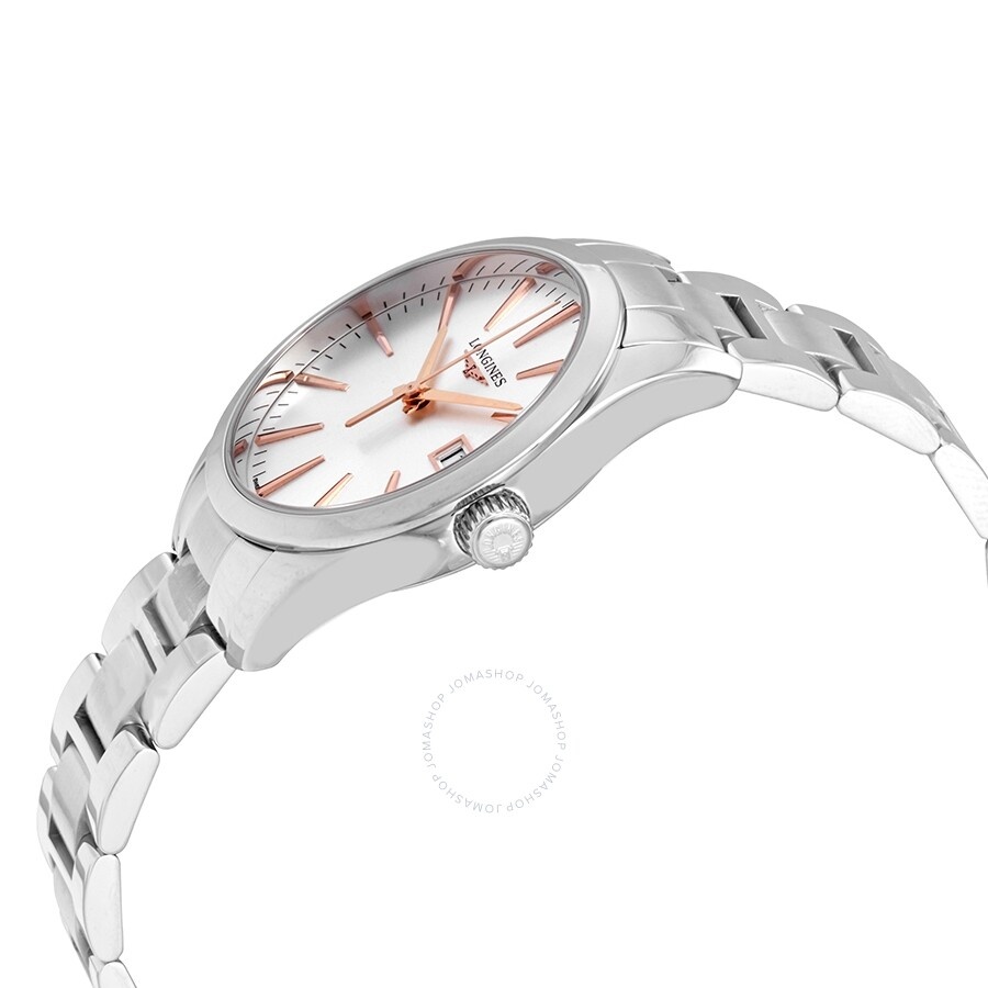 Longines Conquest Classic Quartz Silver Dial Ladies Watch L2.386.4.72.6 - 2